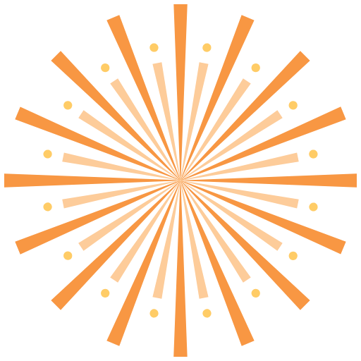 245 Radial Sun Rays Pattern